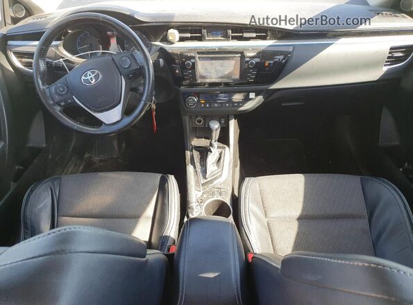 5YFBURHE2GP482374 2016 TOYOTA COROLLA Red Вид панелі приладів