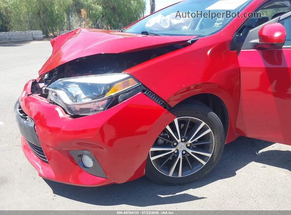 5YFBURHE2GP486005 2016 TOYOTA COROLLA Красный Вид спереди