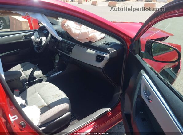 5YFBURHE2GP486005 2016 TOYOTA COROLLA Красный Вид салона спереди
