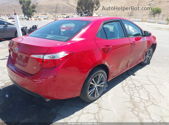 5YFBURHE2GP486005 2016 TOYOTA COROLLA Красный Задняя правая четверть
