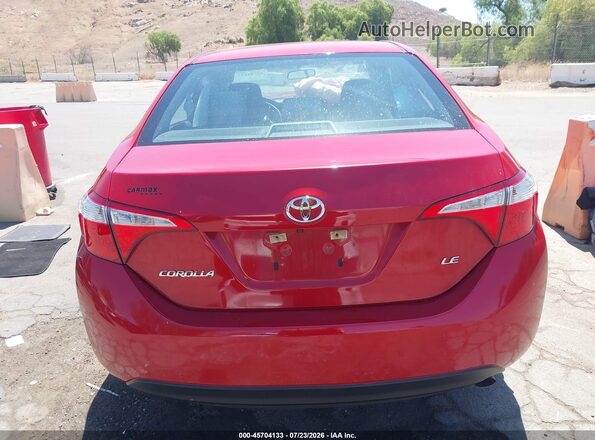 5YFBURHE2GP486005 2016 TOYOTA COROLLA Красный 