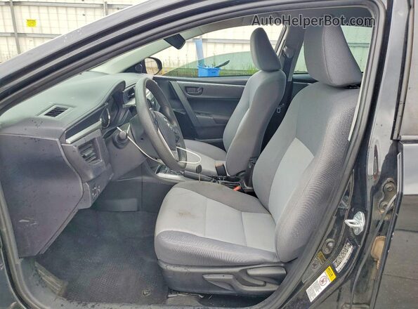 5YFBURHE3GP390688 2016 TOYOTA COROLLA Black Вид салону спереду