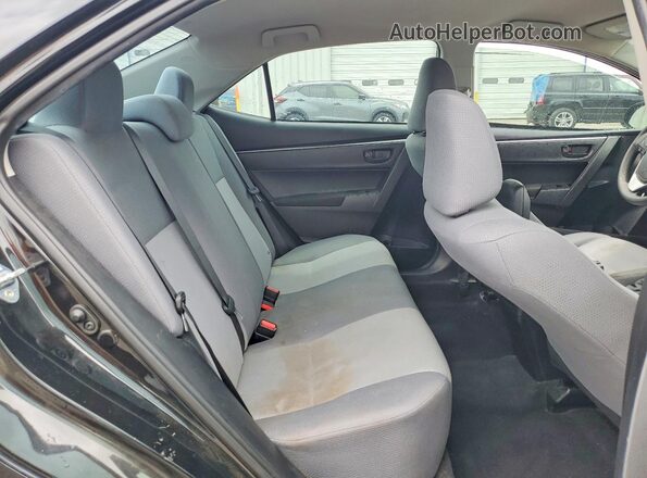 5YFBURHE3GP390688 2016 TOYOTA COROLLA Black Вид задніх сидінь
