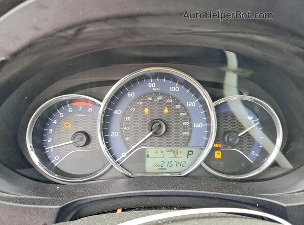 5YFBURHE3GP390688 2016 TOYOTA COROLLA Black Вид щитка приладів