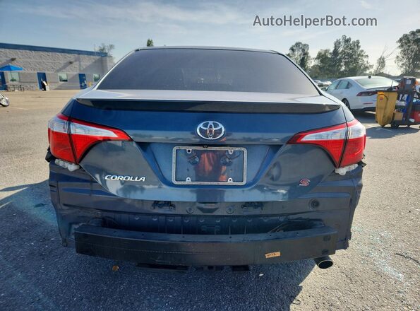 5YFBURHE3GP436200 2016 TOYOTA COROLLA Teal Rear view