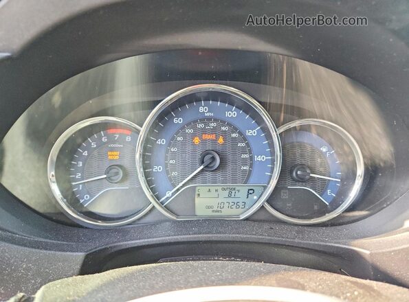 5YFBURHE3GP449691 2016 TOYOTA COROLLA White Instrument cluster view