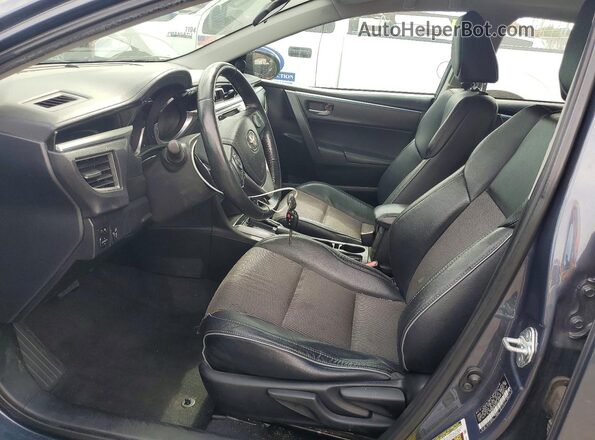 5YFBURHE3GP464076 2016 TOYOTA COROLLA Blue Front interior view