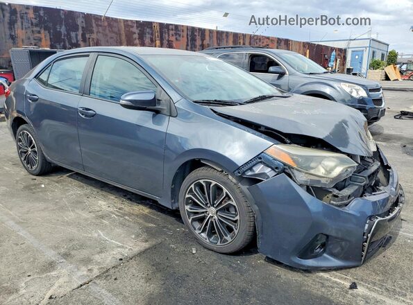 5YFBURHE3GP464076 2016 TOYOTA COROLLA Blue Front right