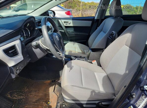 5YFBURHE3GP481492 2016 TOYOTA COROLLA Charcoal Вид салону спереду