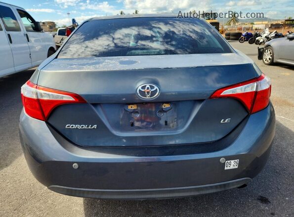 5YFBURHE3GP481492 2016 TOYOTA COROLLA Charcoal Вид ззаду