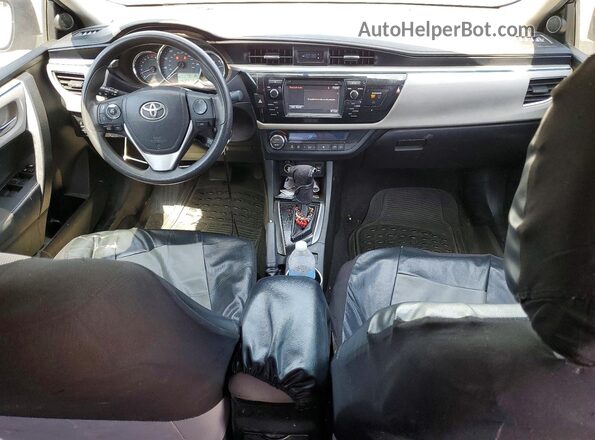 5YFBURHE3GP493822 2016 TOYOTA COROLLA Серый Вид панели приборов