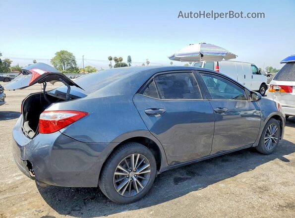 5YFBURHE3GP493822 2016 TOYOTA COROLLA Серый Задняя правая четверть