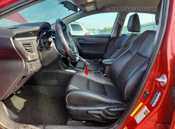 5YFBURHE3GP521036 2016 TOYOTA COROLLA Red Vista interior delantera