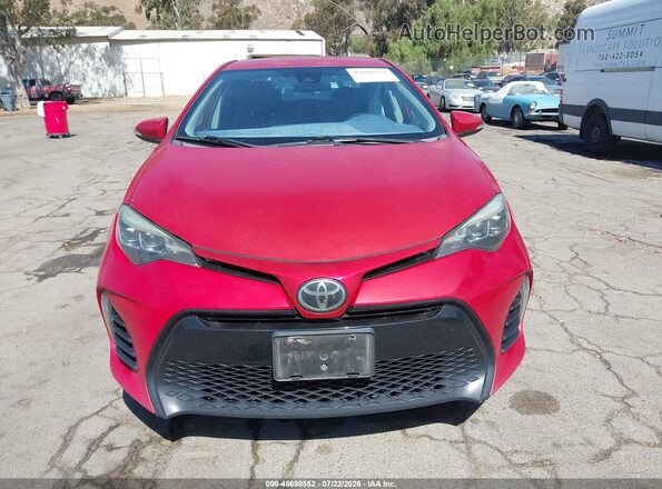 5YFBURHE3HP666417 2017 TOYOTA COROLLA Red Vista del cuadro de instrumentos