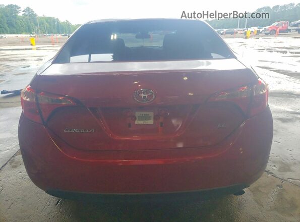 5YFBURHE3JP759511 2018 TOYOTA COROLLA Красный Вид сзади