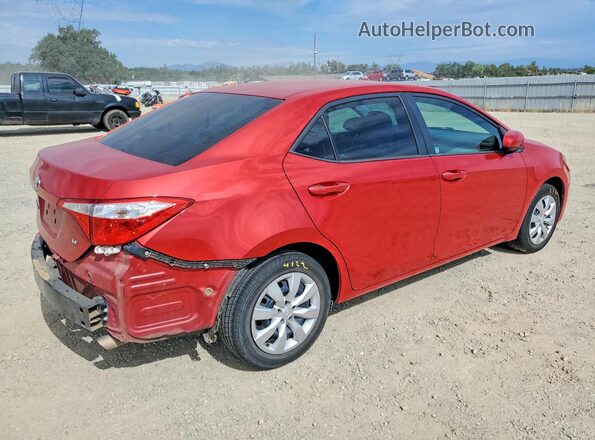 5YFBURHE4GP384818 2016 TOYOTA COROLLA Red Tył prawy