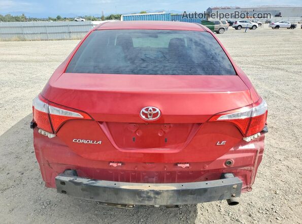 5YFBURHE4GP384818 2016 TOYOTA COROLLA Red Widok z tyłu