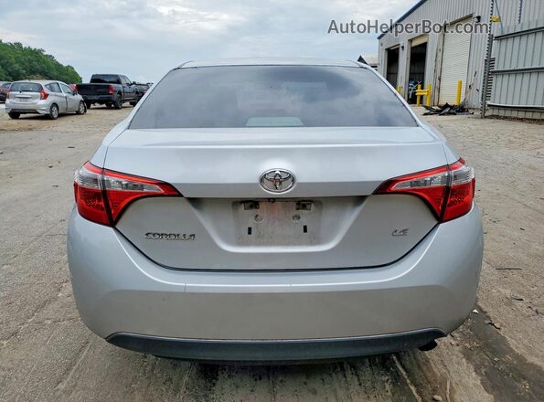 5YFBURHE4GP395933 2016 TOYOTA COROLLA Silver უკანა ხედი