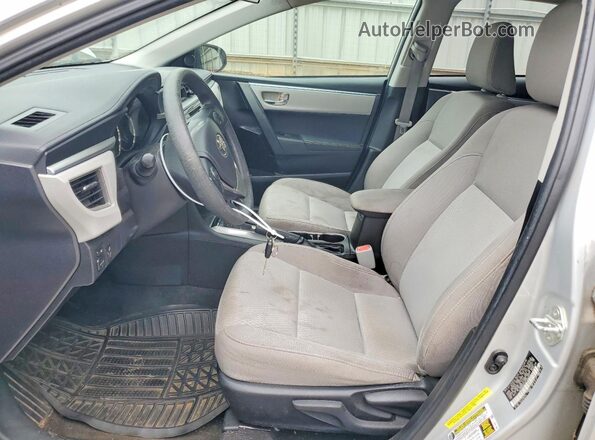 5YFBURHE4GP395933 2016 TOYOTA COROLLA Silver წინა სალონის ხედი