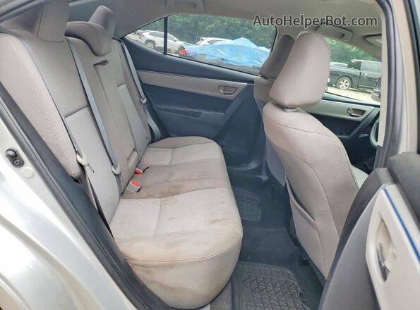 5YFBURHE4GP395933 2016 TOYOTA COROLLA Silver უკანა სავარძლების ხედი