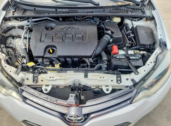 5YFBURHE4GP406560 2016 TOYOTA COROLLA Белый Вид задней части салона