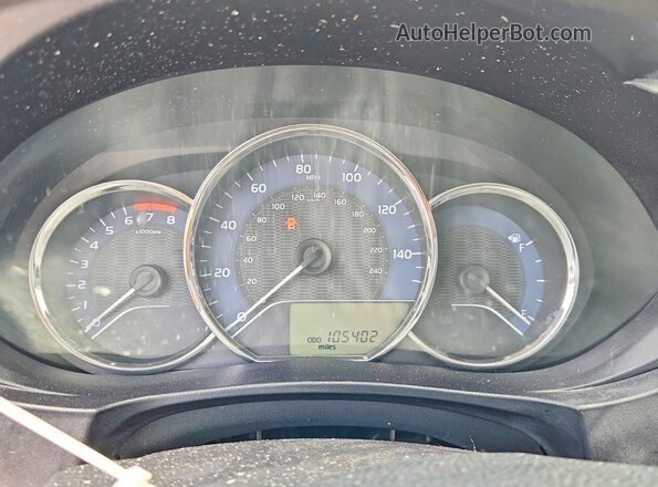 5YFBURHE4GP406560 2016 TOYOTA COROLLA Белый Вид щитка приборов