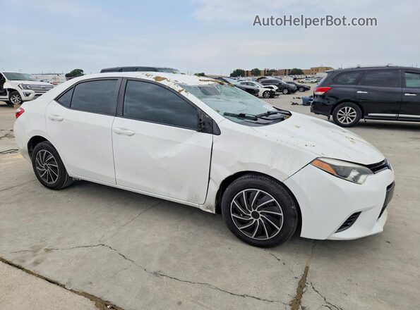 5YFBURHE4GP406560 2016 TOYOTA COROLLA Белый Передняя правая четверть