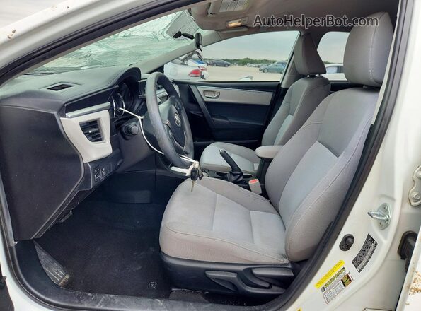 5YFBURHE4GP406560 2016 TOYOTA COROLLA Белый Вид салона спереди