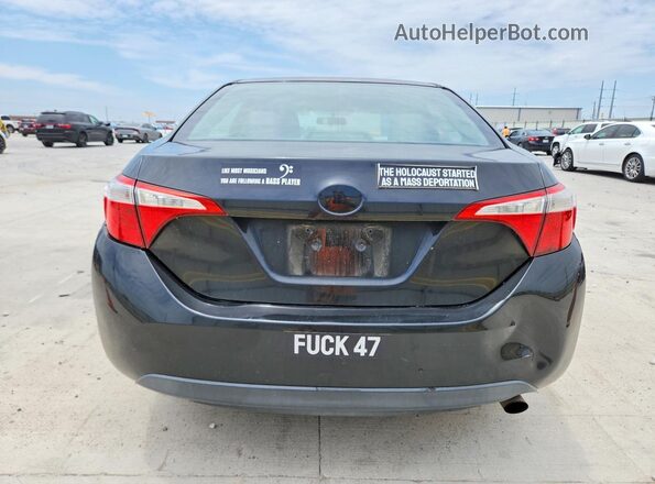 5YFBURHE4GP406963 2016 TOYOTA COROLLA Black Вид ззаду