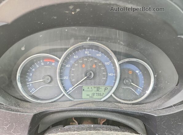 5YFBURHE4GP406963 2016 TOYOTA COROLLA Black Вид щитка приладів
