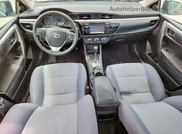 5YFBURHE4GP406963 2016 TOYOTA COROLLA Black Вид панелі приладів