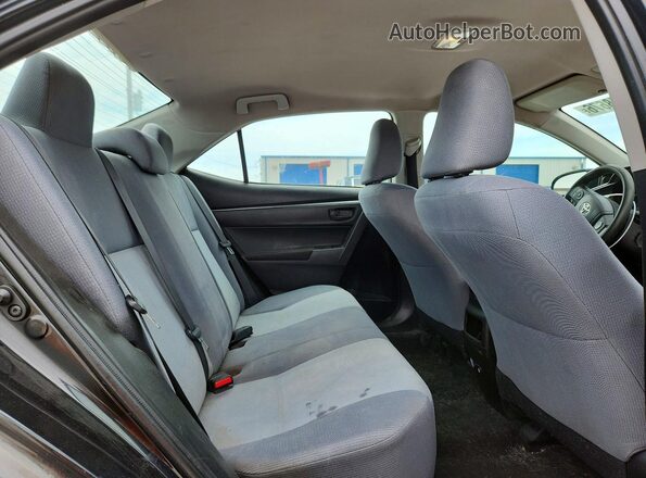 5YFBURHE4GP406963 2016 TOYOTA COROLLA Black Вид задніх сидінь