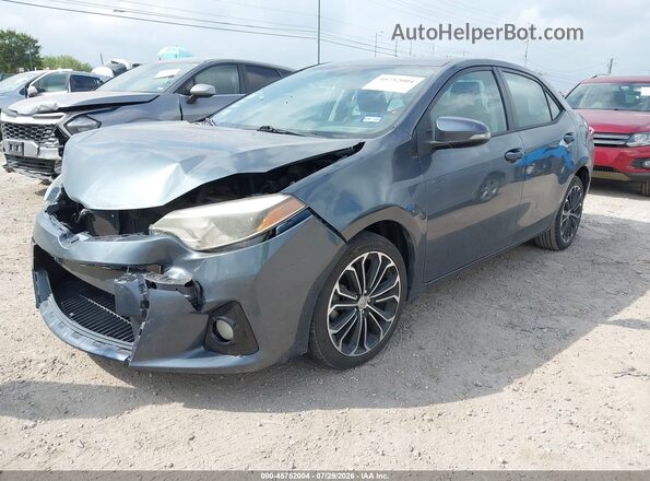 5YFBURHE4GP417459 2016 TOYOTA COROLLA Blue Առջևի ձախ երեք քառորդ տեսարան