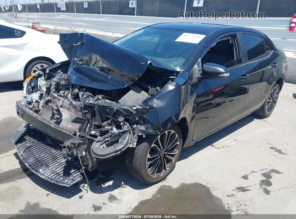 5YFBURHE4GP437369 2016 TOYOTA COROLLA Черный Передняя левая четверть