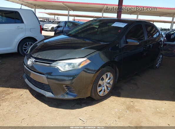 5YFBURHE4GP440675 2016 TOYOTA COROLLA Black Առջևի ձախ երեք քառորդ տեսարան