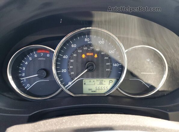5YFBURHE4GP440711 2016 TOYOTA COROLLA Gray Instrument cluster view