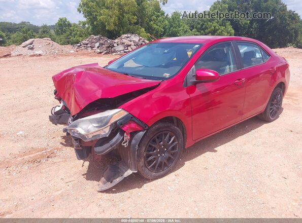 5YFBURHE4GP444077 2016 TOYOTA COROLLA Red Przód lewy