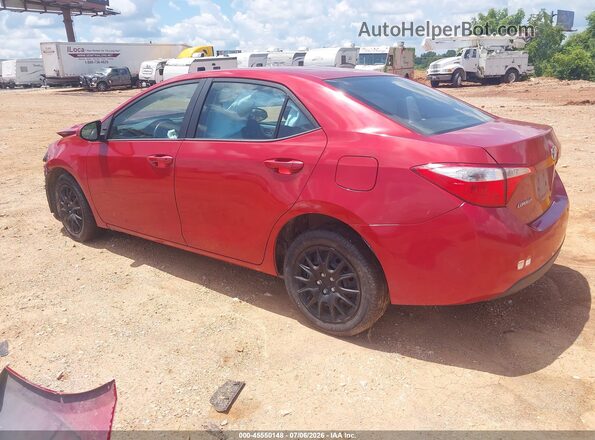 5YFBURHE4GP444077 2016 TOYOTA COROLLA Red Tył lewy