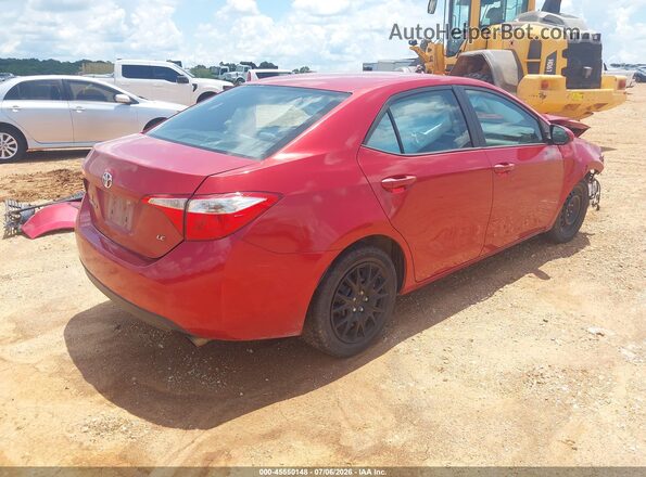 5YFBURHE4GP444077 2016 TOYOTA COROLLA Red Tył prawy
