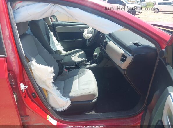5YFBURHE4GP444077 2016 TOYOTA COROLLA Red Widok wnętrza z przodu