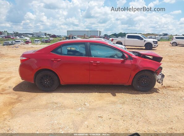 5YFBURHE4GP444077 2016 TOYOTA COROLLA Red Widok wnętrza z tyłu