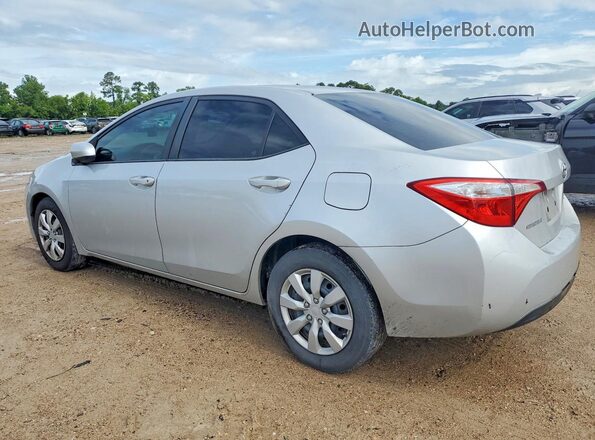 5YFBURHE4GP501863 2016 TOYOTA COROLLA Silver Trasero izquierdo