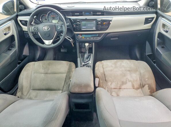 5YFBURHE4GP501863 2016 TOYOTA COROLLA Silver Vista del salpicadero