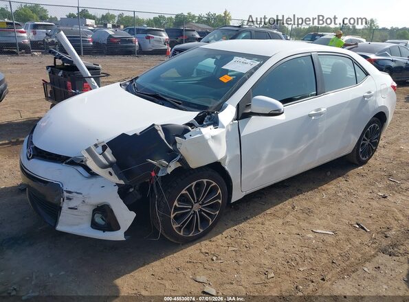 5YFBURHE4GP533809 2016 TOYOTA COROLLA Белый Передняя левая четверть