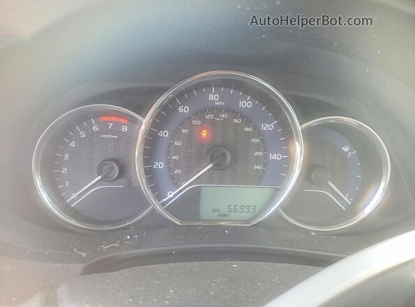 5YFBURHE4GP553302 2016 TOYOTA COROLLA Silver Widok zestawu wskaźników
