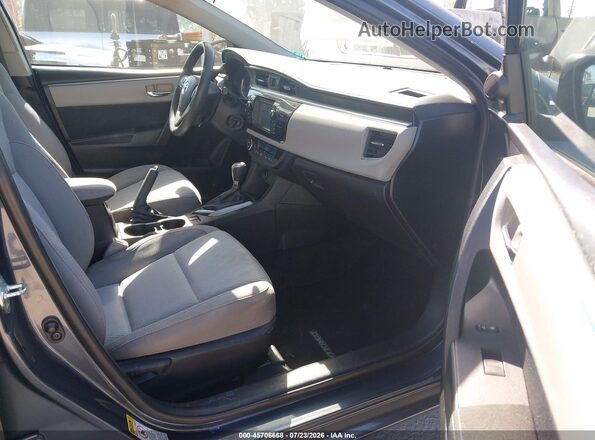 5YFBURHE4GP562632 2016 TOYOTA COROLLA Gray Front interior view