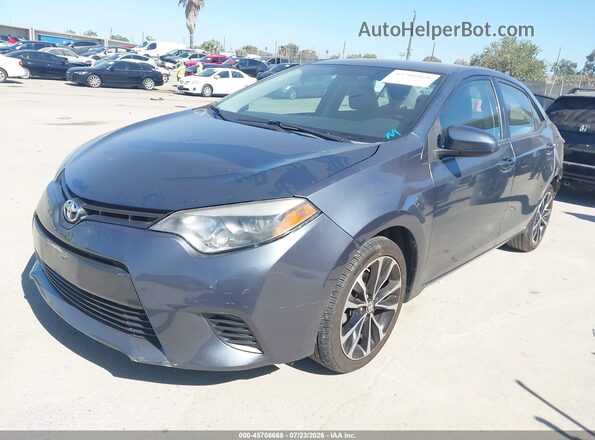 5YFBURHE4GP562632 2016 TOYOTA COROLLA Gray Front left