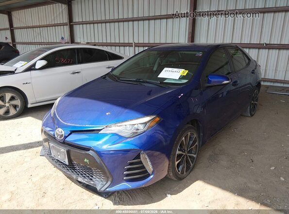 5YFBURHE4HP680486 2017 TOYOTA COROLLA Blue Przód lewy
