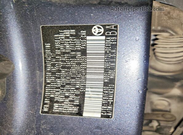 5YFBURHE4HP688359 2017 TOYOTA COROLLA Gray ძრავის განყოფილების ხედი