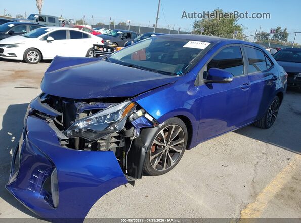 5YFBURHE4HP721487 2017 TOYOTA COROLLA Синий Передняя левая четверть